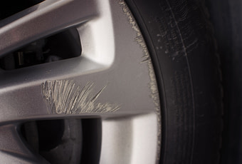 scratched alloy wheels are covered with alloy wheel insurance